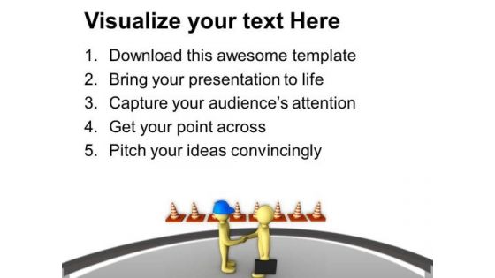 Follow The Road Safety Measures PowerPoint Templates Ppt Backgrounds For Slides 0813