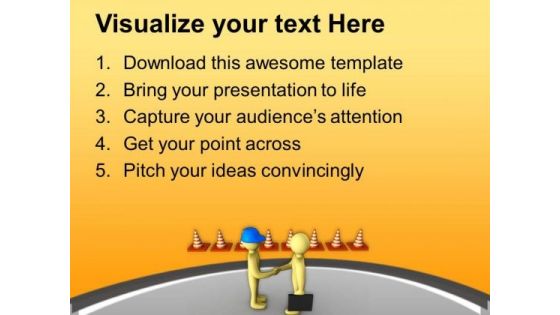 Follow The Road Safety Measures PowerPoint Templates Ppt Backgrounds For Slides 0813