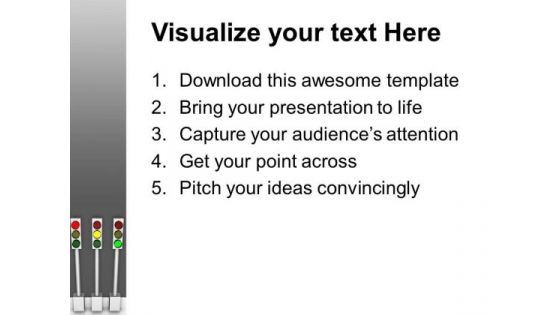 Follow The Trafic Instructions PowerPoint Templates Ppt Backgrounds For Slides 0613