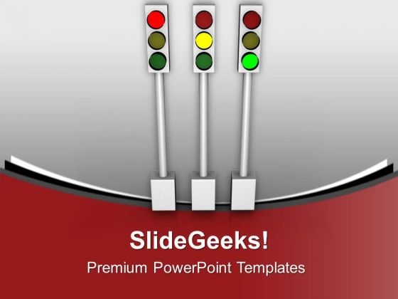 Follow The Trafic Instructions PowerPoint Templates Ppt Backgrounds For Slides 0613