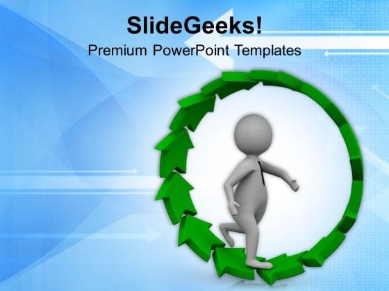 Follow The Unidirectional Path PowerPoint Templates Ppt Backgrounds For Slides 0513