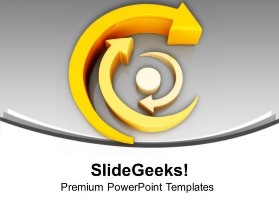Follow The Unidirectional Path PowerPoint Templates Ppt Backgrounds For Slides 0613