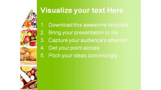 Food Pyramid Health PowerPoint Templates And PowerPoint Backgrounds 0411
