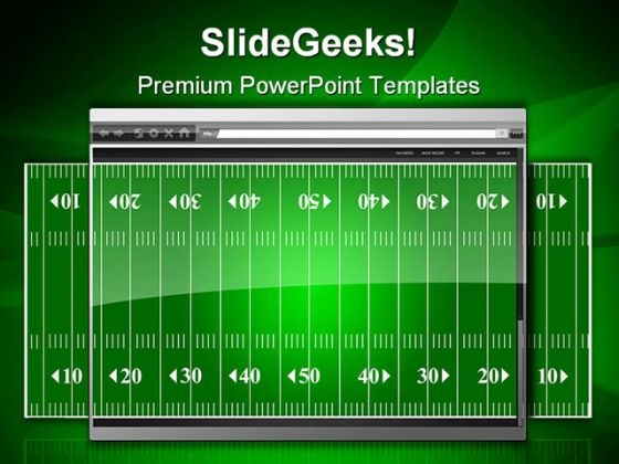Football On The Internet Sports PowerPoint Templates And PowerPoint Backgrounds 0611