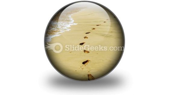 Footprints PowerPoint Icon C