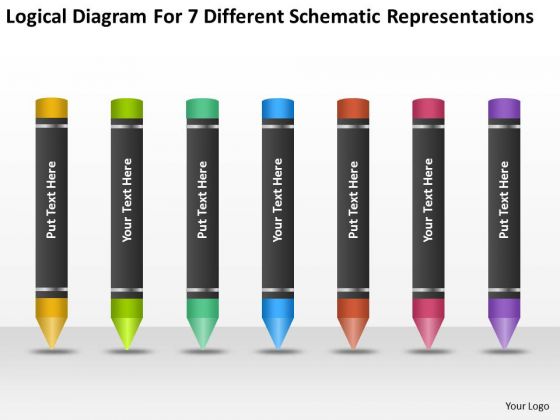 For 7 Different Schematic Representations Ppt Sample Business Plan PowerPoint Slides