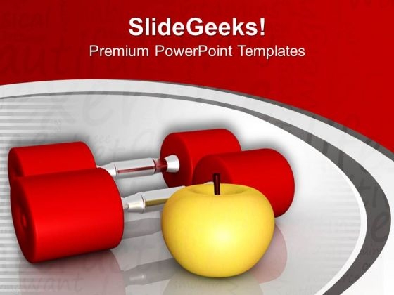 For Fitness Do Exercise PowerPoint Templates Ppt Backgrounds For Slides 0513