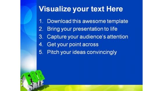 For Sale Realestate PowerPoint Templates And PowerPoint Backgrounds 0711