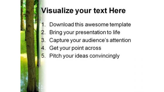 Forest Nature PowerPoint Template 1110