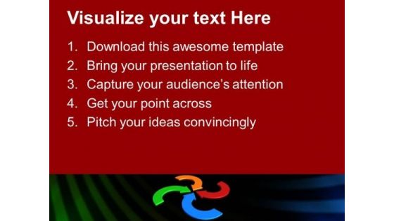 Four Colorful Arrows Business PowerPoint Templates And PowerPoint Themes 1112