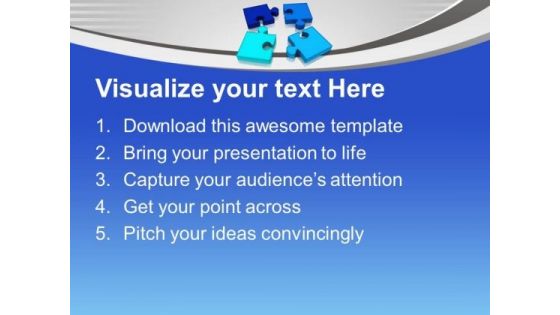 Four Jigsaw Puzzle Pieces Business PowerPoint Templates Ppt Backgrounds For Slides 1112