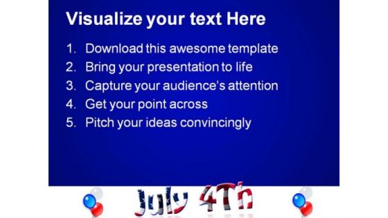 Fourth July Americana PowerPoint Templates And PowerPoint Backgrounds 0611