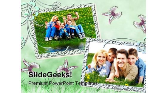 Frame Family PowerPoint Template 1110