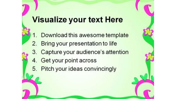 Frame Of Spirals Art PowerPoint Templates And PowerPoint Backgrounds 0611