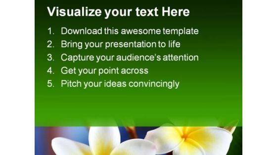 Frangipani Flower Beauty PowerPoint Templates And PowerPoint Backgrounds 0311