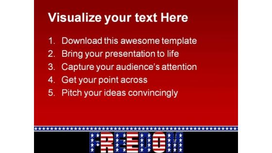 Freedom Background Americana PowerPoint Templates And PowerPoint Backgrounds 0611