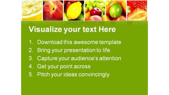 Fresh And Healthy Fruits Food PowerPoint Templates And PowerPoint Backgrounds 0711