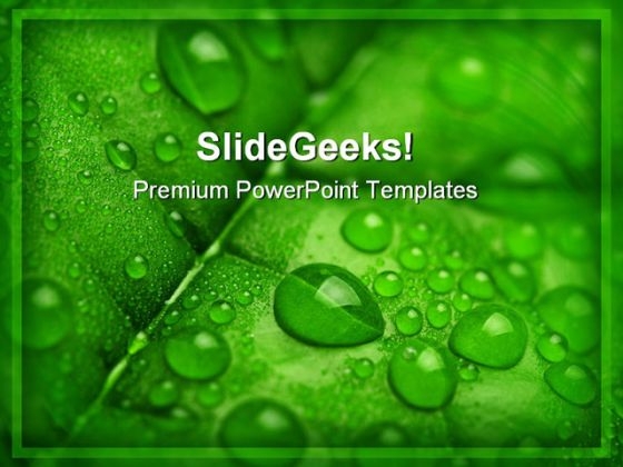 Fresh Green Leaf Nature PowerPoint Themes And PowerPoint Slides 0511