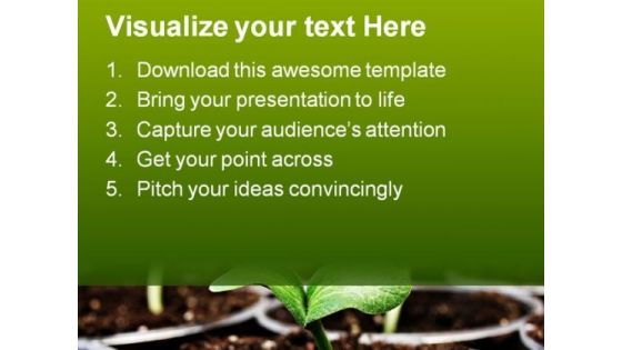 Fresh Sprouts Nature PowerPoint Themes And PowerPoint Slides 0411