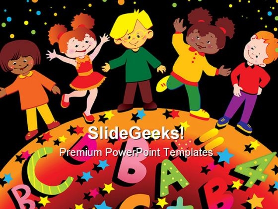 Friendship Children Global PowerPoint Templates And PowerPoint Backgrounds 0411