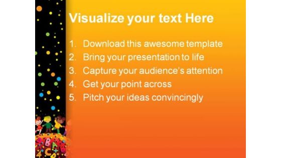 Friendship Children Global PowerPoint Themes And PowerPoint Slides 0411