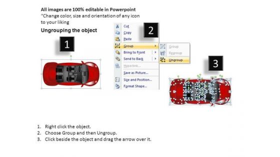 Front Red Beetle Car PowerPoint Slides And Ppt Diagram Templates
