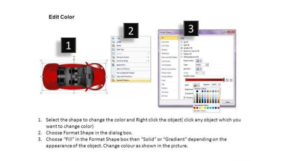 Front Red Beetle Car PowerPoint Slides And Ppt Diagram Templates