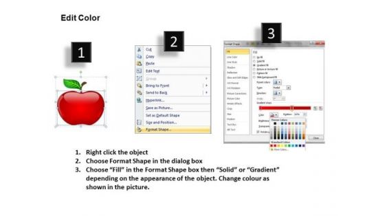 Fruit Apple PowerPoint Clipart Slides
