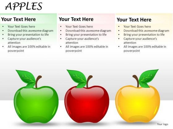 Fruit Apples PowerPoint Slides And Ppt Diagrams Templates