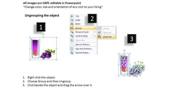 Fruit Juice Cocktail Editable PowerPoint Ppt Slides