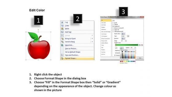 Fruit PowerPoint Slides And Apples PowerPoint Image Templates