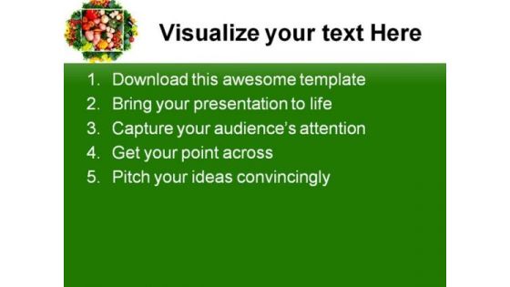 Fruits And Vegetables Health PowerPoint Themes And PowerPoint Slides 0511