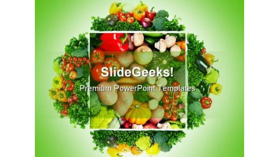 Fruits And Vegetables Health PowerPoint Themes And PowerPoint Slides 0511