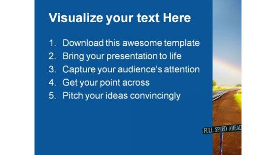 Full Speed Ahead Nature PowerPoint Template 1110