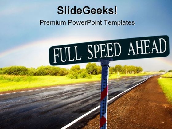 Full Speed Ahead Nature PowerPoint Template 1110