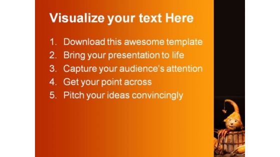 Fun In Autumn Nature PowerPoint Template 1010