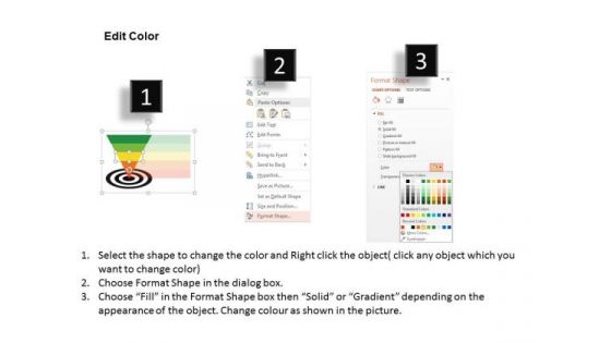 Funnel For Sales Target PowerPoint Template