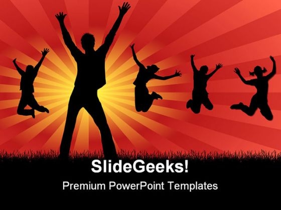 Funny Friends Entertainment PowerPoint Templates And PowerPoint Backgrounds 0511