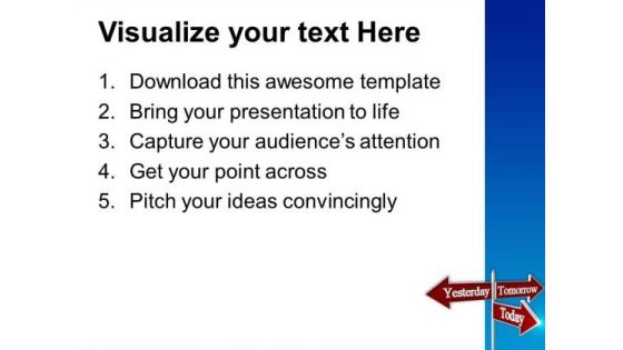 Future Planning Signpost Metaphor PowerPoint Templates And PowerPoint Themes 0512