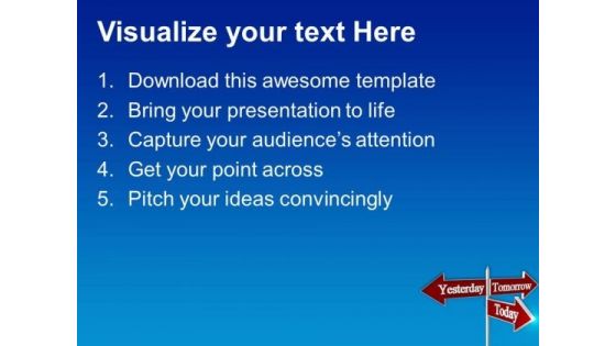 Future Planning Signpost Metaphor PowerPoint Templates And PowerPoint Themes 0512
