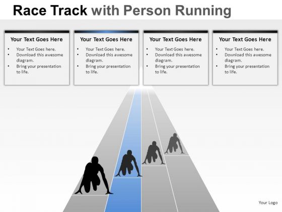 Future Race Person Running PowerPoint Slides And Ppt Diagram Templates