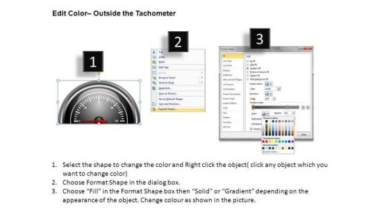 Future Tachometer Half Dial PowerPoint Slides And Ppt Diagram Templates
