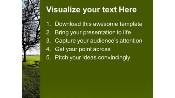 Garden Picture With Green Background PowerPoint Templates Ppt Backgrounds For Slides 0713