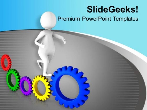 Gear Mechanism Business Development PowerPoint Templates Ppt Backgrounds For Slides 0313