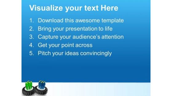 Gear Teamwork Global PowerPoint Templates And PowerPoint Themes 0712