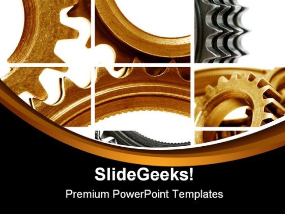 Gears Composition Industrial PowerPoint Themes And PowerPoint Slides 0411