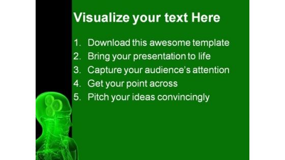 Gears Head People PowerPoint Template 0610