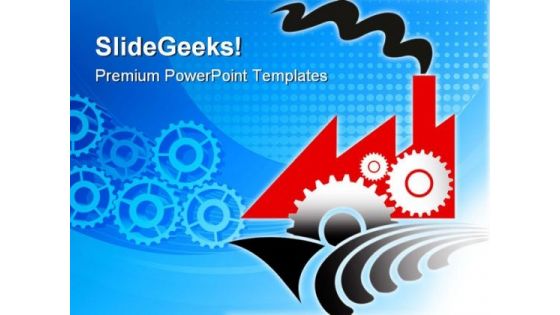 Gears Of Factory Industrial PowerPoint Themes And PowerPoint Slides 0311