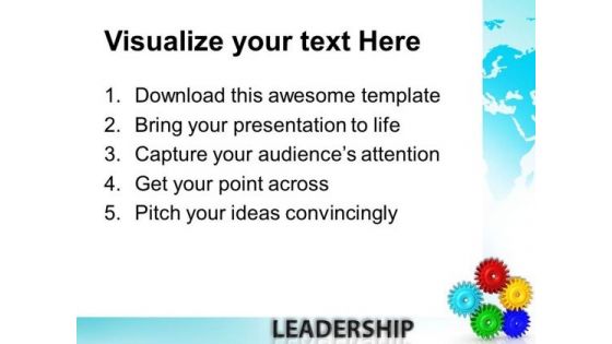 Gears Success Leadership PowerPoint Templates And PowerPoint Themes 0312