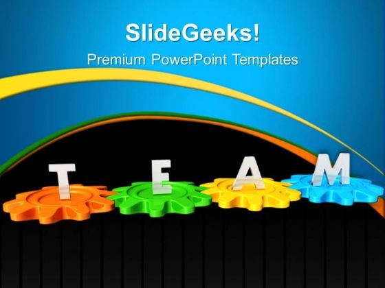 Gears Team Business PowerPoint Templates And PowerPoint Themes 0312